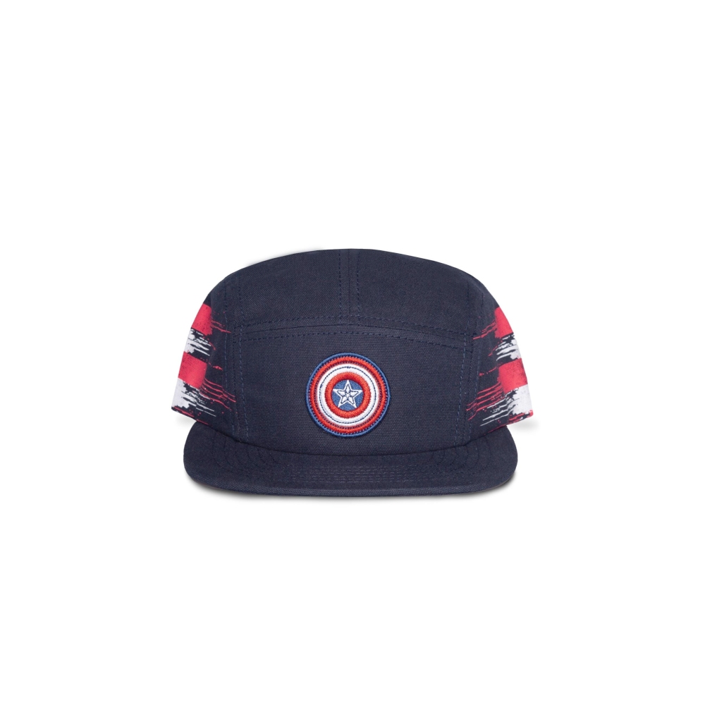 Marvel Captain America - Shield 6 Panel Casquette Snapback - Noir
